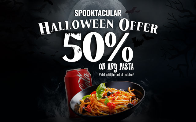 Errolls Kebab House Peterhead pasta haloween 